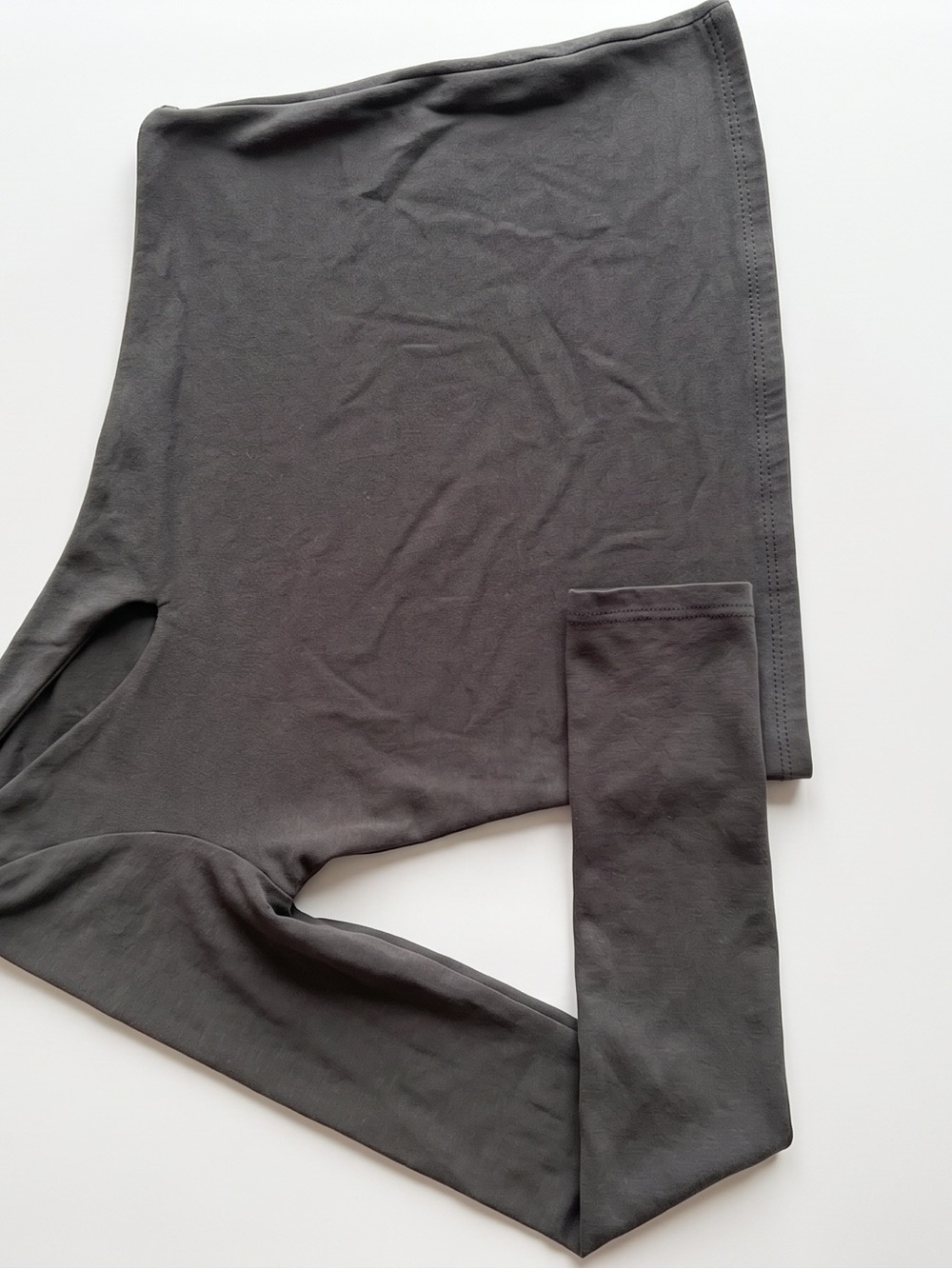 Abercrombie & Fitch Charcoal Gray Crop Top
